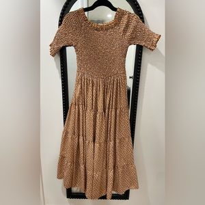 Orange Creek Burnt Orange Floral Midi